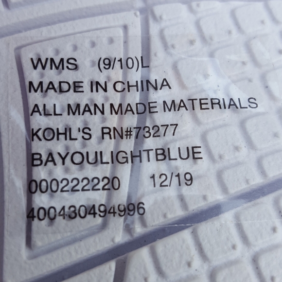 NWT women's Tek Gear light blue sandals - Picture 5 of 10